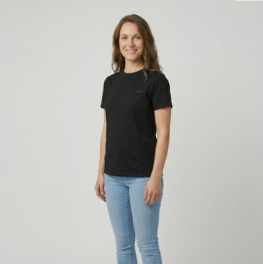 Borstvoedings T-shirt kleur: zwart
