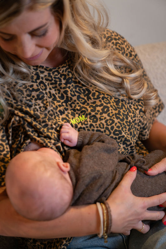 Borstvoedings T-shirt panterprint