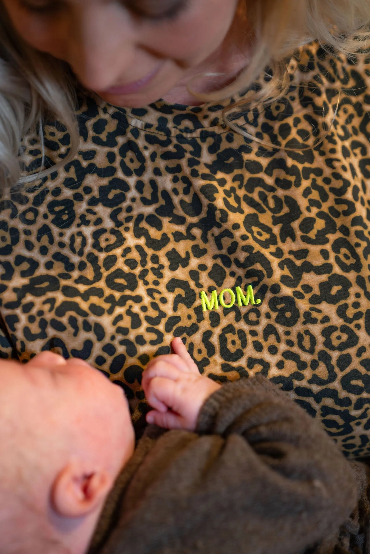 Borstvoedingsshirt met rits: Panterprint