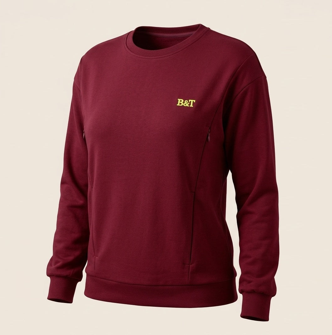 Borstvoedingstrui: bordeaux rood / burgundy