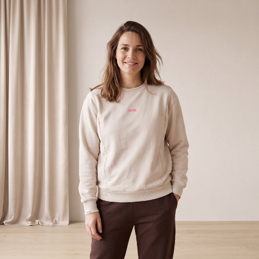 Borstvoedingstrui met rits: Beige