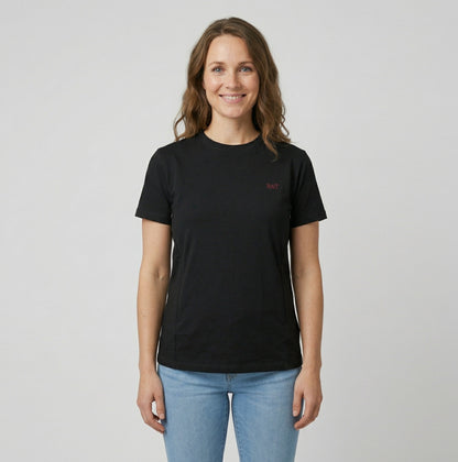 Borstvoedings T-shirt: zwart