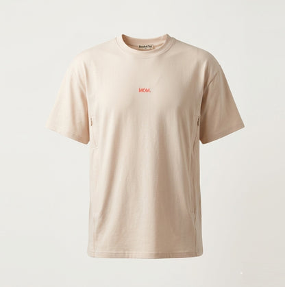 Borstvoedings T-shirt: beige