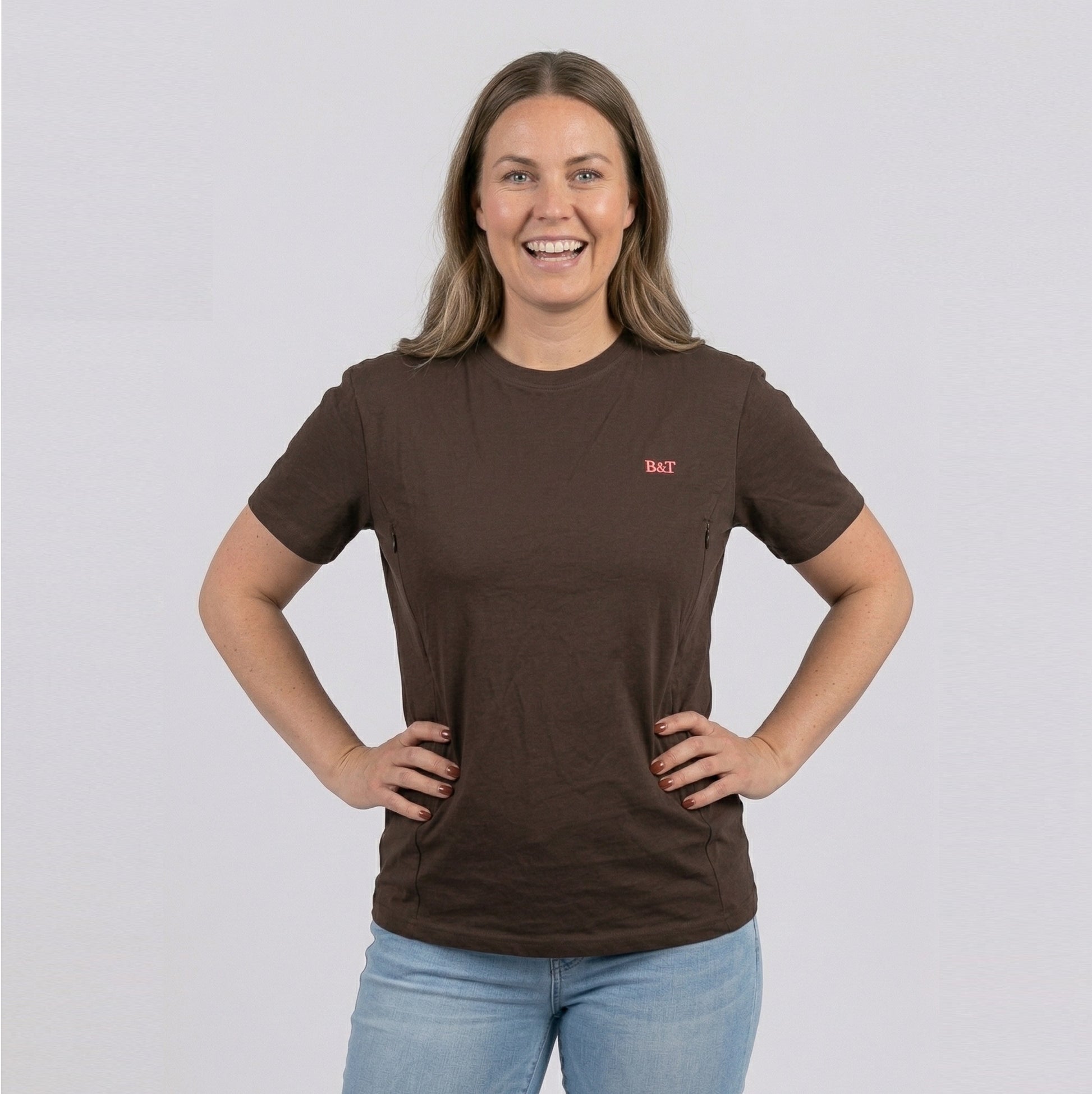 Voedingsshirt bruin Boob en Tet