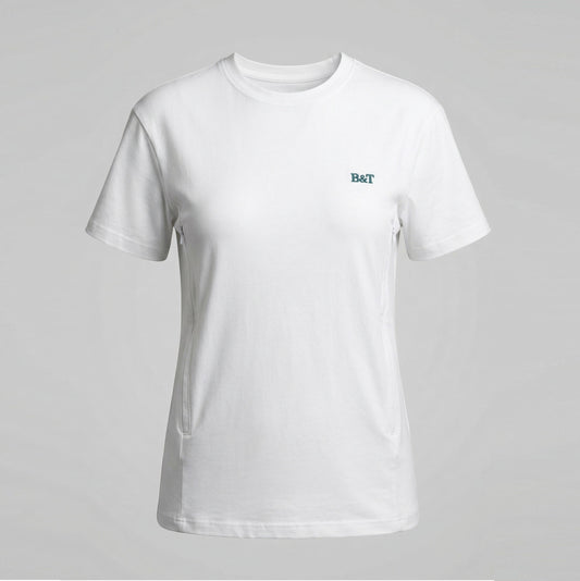 Borstvoedings T-shirt: wit