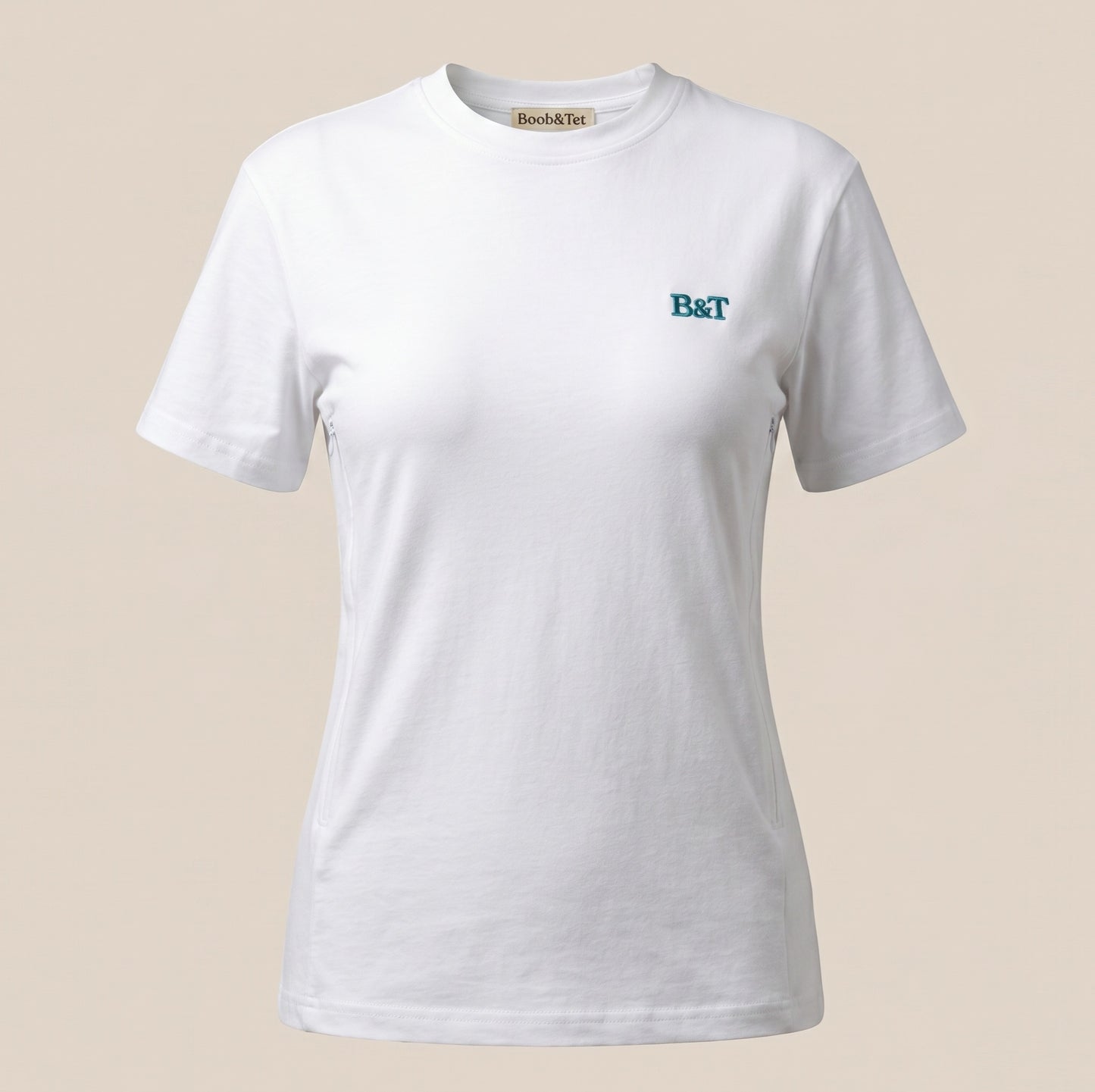 Borstvoedings T-shirt: wit