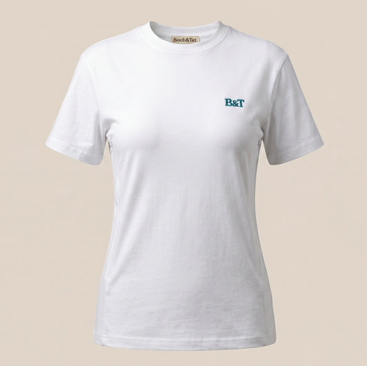 Borstvoedings T-shirt: wit