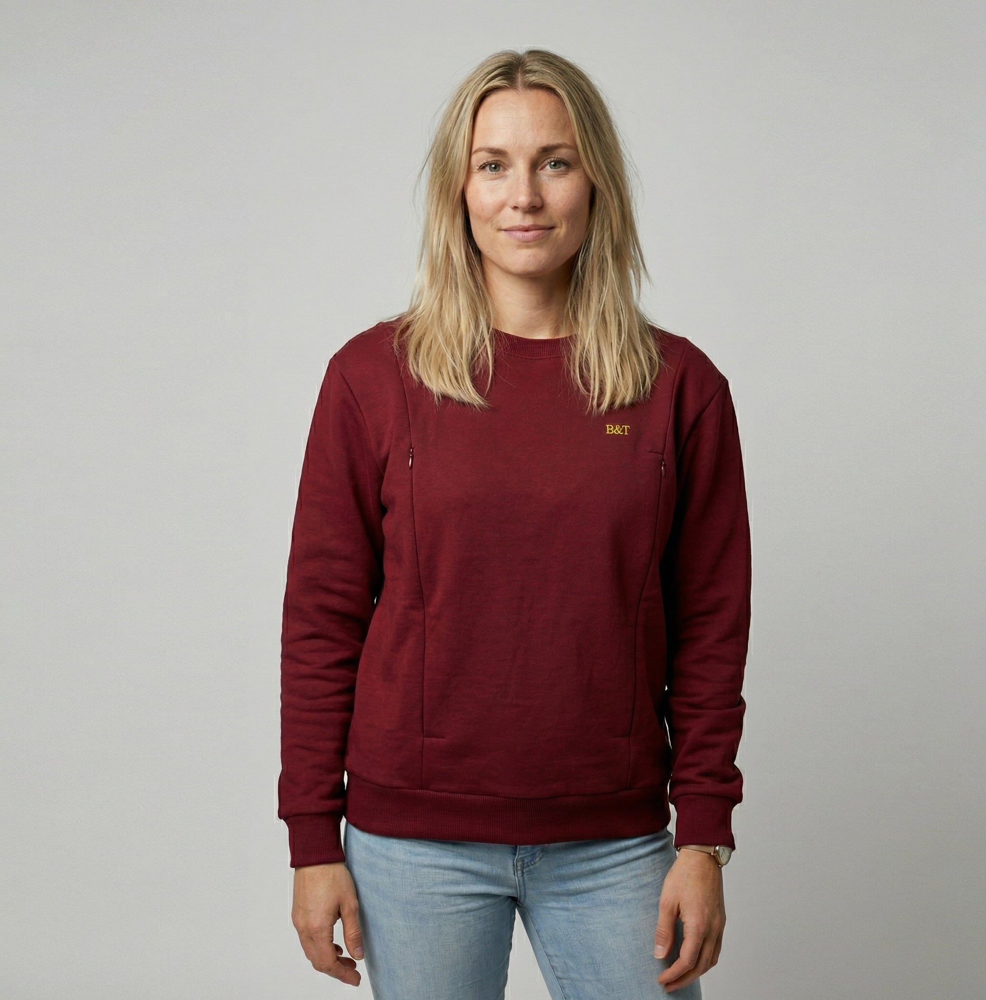 borstvoedingsTrui Burgundy